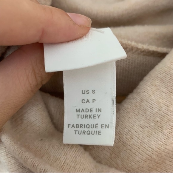 [H&M] Cream Light Tan Cowl Neck Long Sleeve Pullover Top - Picture 7 of 9